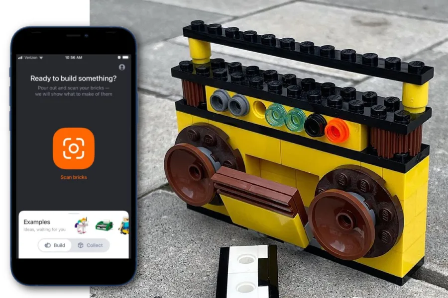 The Brikit app scans your lego bricks then gives you instructions on what you can build!