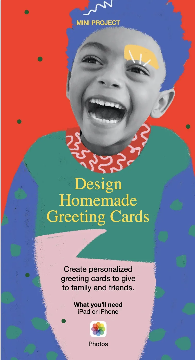 Apple Make Your Holiday includes free online, interactive lessons for kids on cool crafts and projects