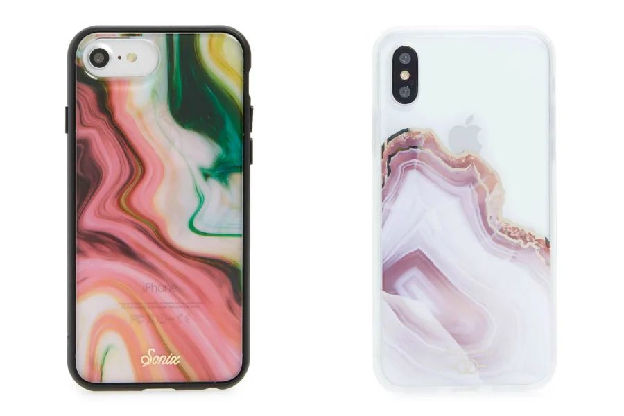 Cool geode, marble, and rock iPhone cases