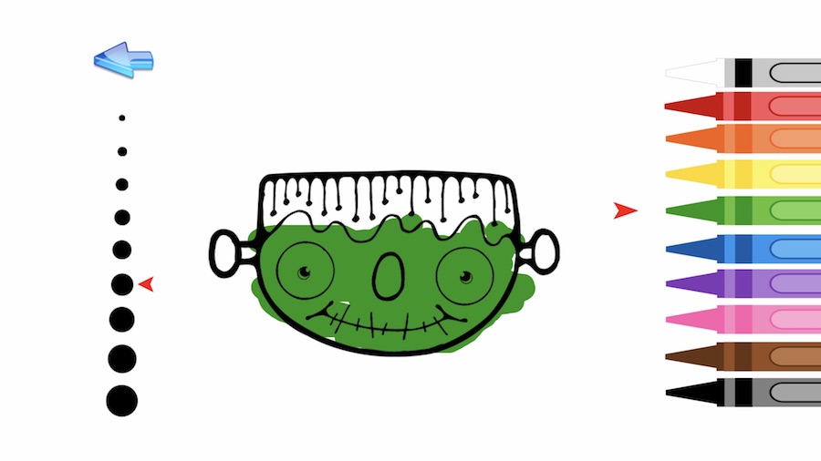 Not-too-scary Halloween apps for kids: Kids Coloring Halloween