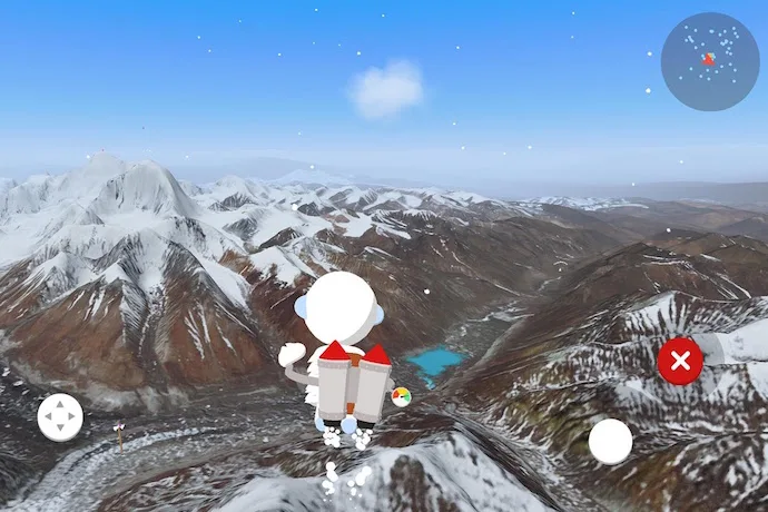 Our cool free app of the week allows you to explore the Himalayas with a yeti named Verne.