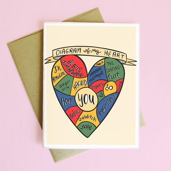 Geeky Harry Potter fan Valentine's Day card | Cool Mom Tech