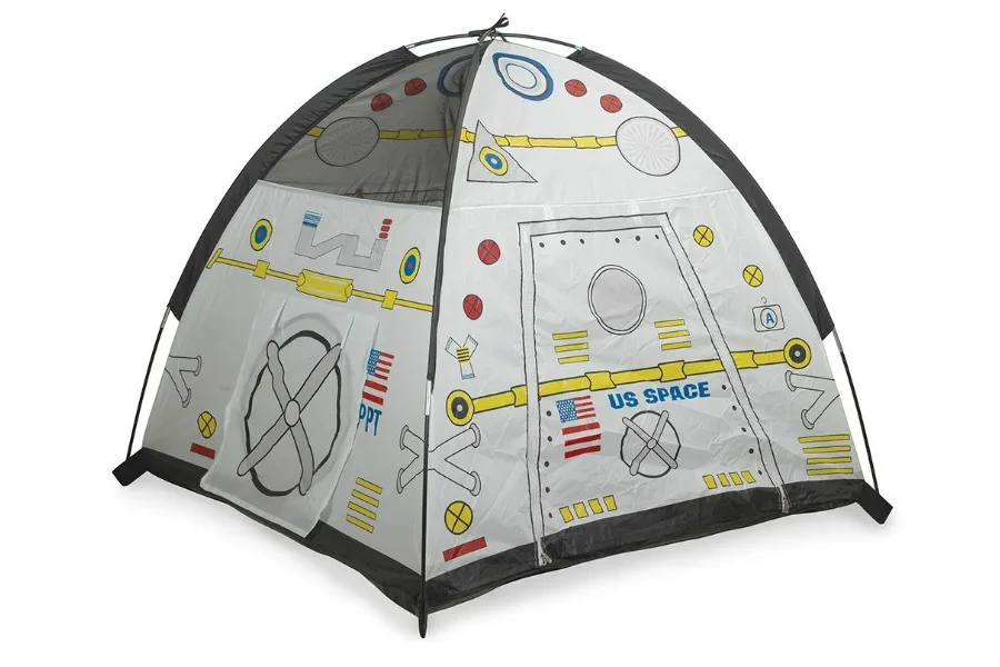 A cool indoor space play tent for kids