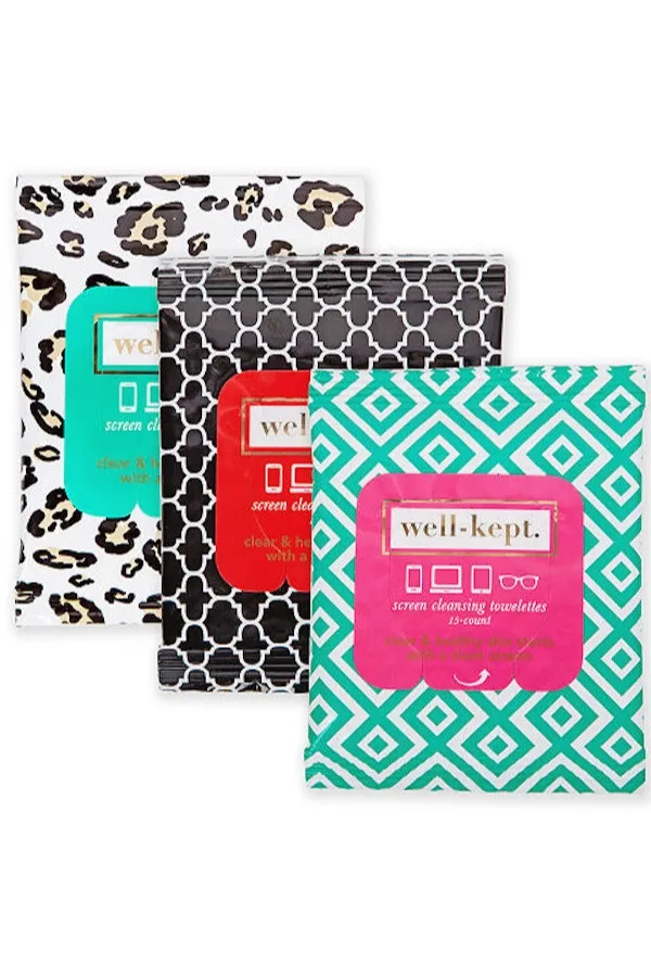 Help keep their tech clean with Well-Kept Towelettes in their stocking