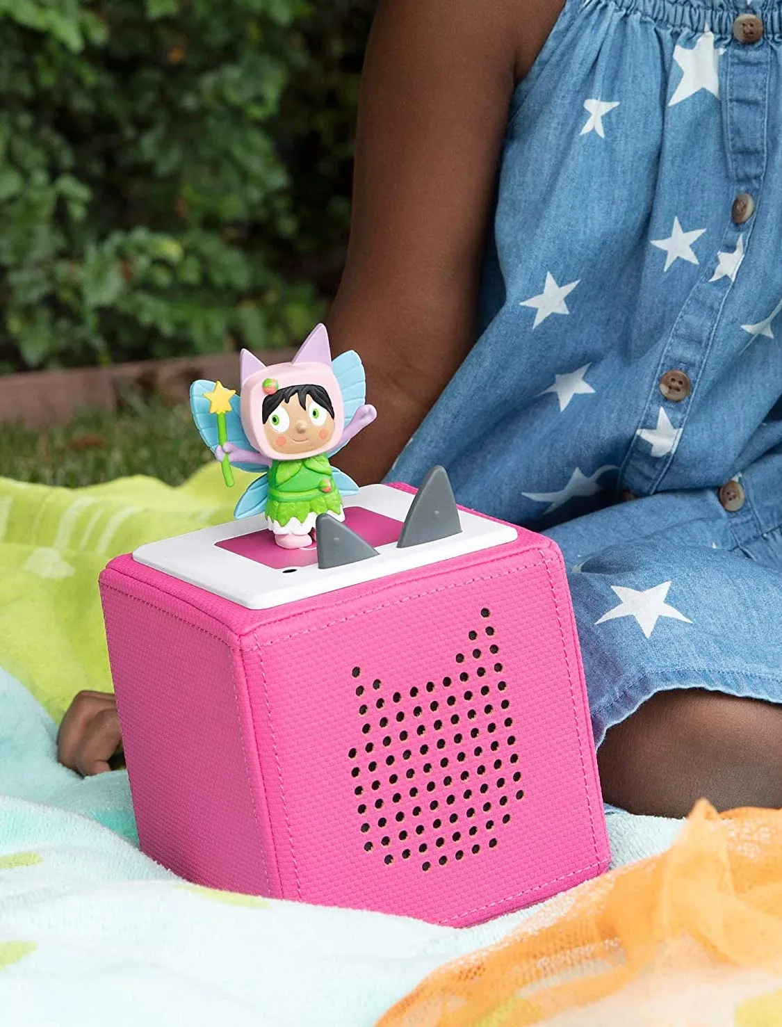 The Tonies screen free entertainment center and music player for kids. Lots of licensed characters plus originals like this cute fairy