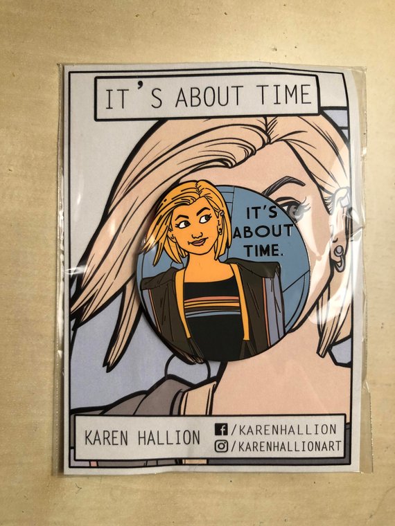 Delightfully geeky gifts under $20 | It's About Time Dr. Who pin