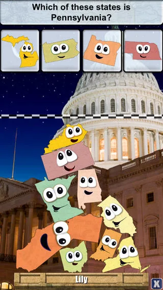 Stack the States app
