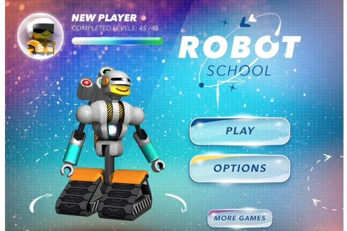Robot School is a cool coding app where kids can solve problems using code