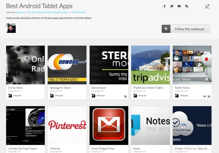 3 Springpad Notebooks that you're going to love: Android Apps, Classic Movies, and Great Recipes
