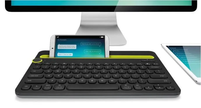 The Logitech K480 Bluetooth keyboard makes it easy to multitask among multiple devices