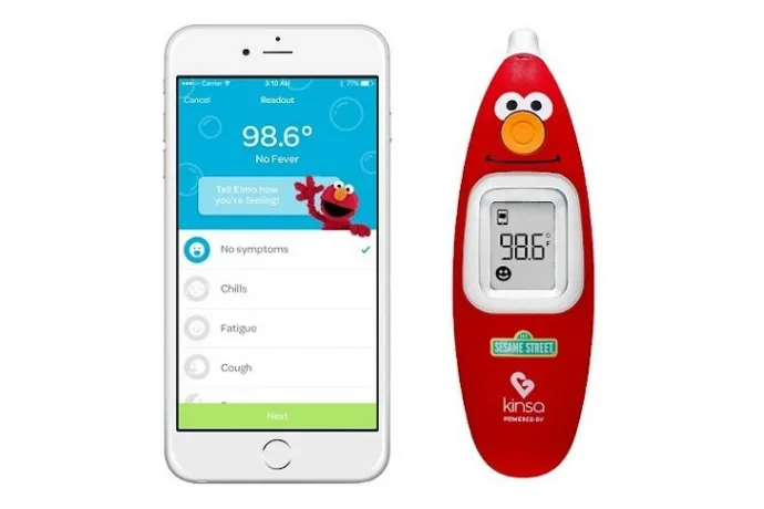 The new Elmo smart thermometer from Kinsa makes being sick a little more bearable.
