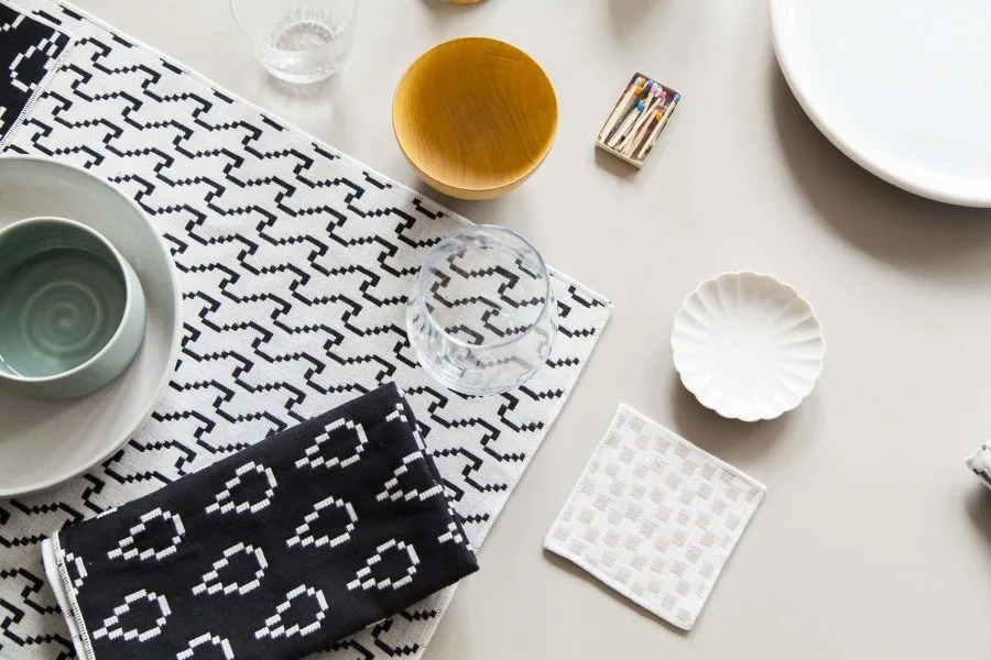 Bitmap Textiles from Susan Kare at the NY Now show