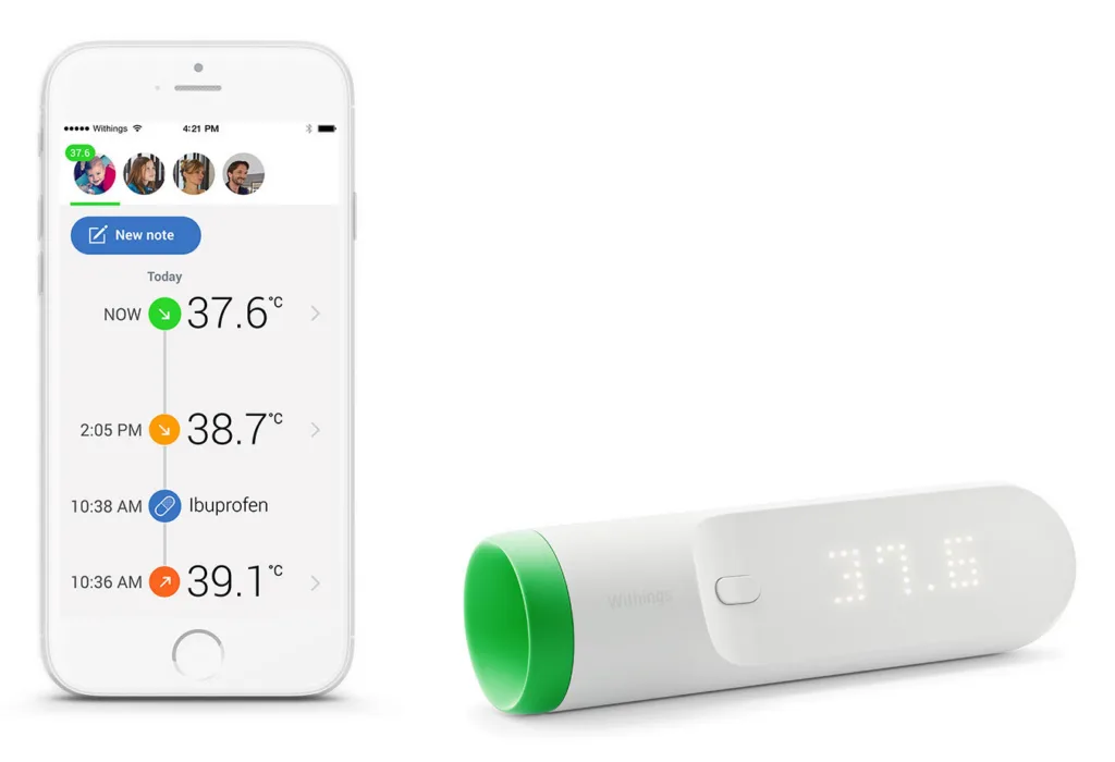 Coolest new tech for parents: The new Withings Thermo wifi-connected thermometer