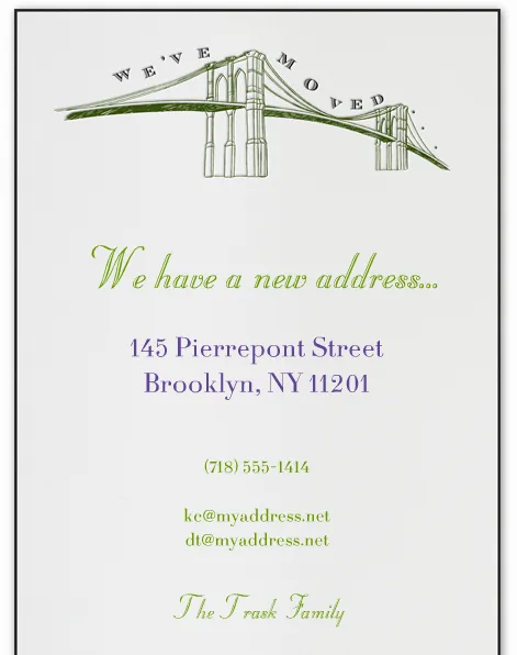 Change of address cards get way easier--and more philanthropic--in a digital world