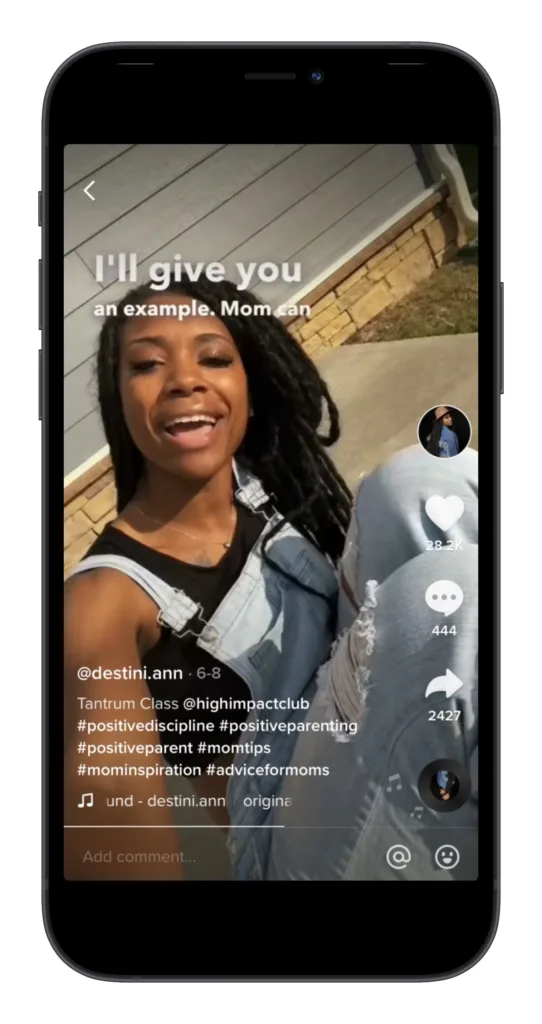 My favorite Tiktok parenting experts: Destini Ann @destini.ann