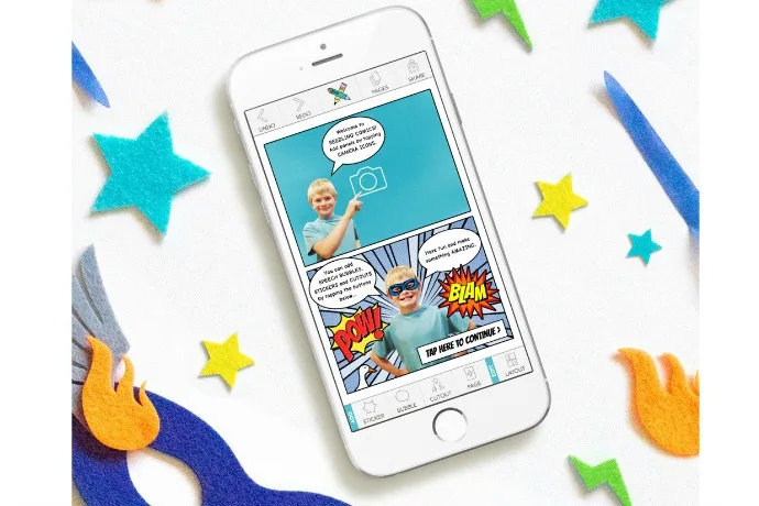 Seedling Comic Studio iOS app for kids