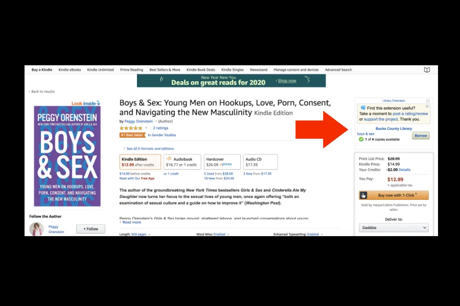 How to use Library extension and see what Amazon books are at your local Library