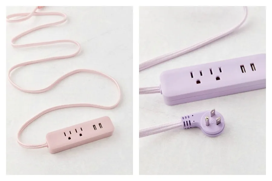 Power strips go pastel
