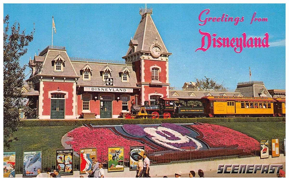 Disneyland postcard on ScenePast app