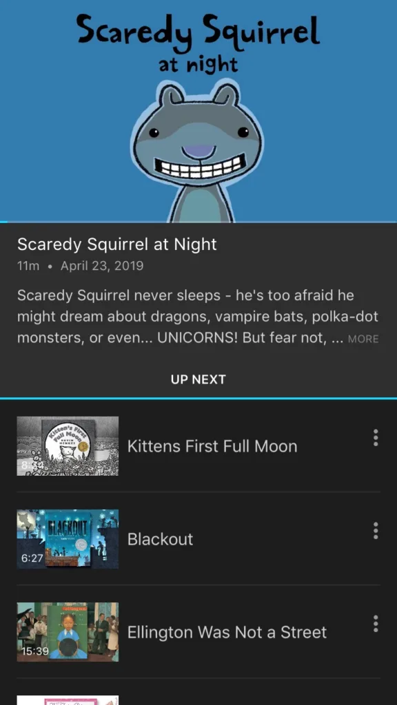 Scaredy Squirrel: Vooks