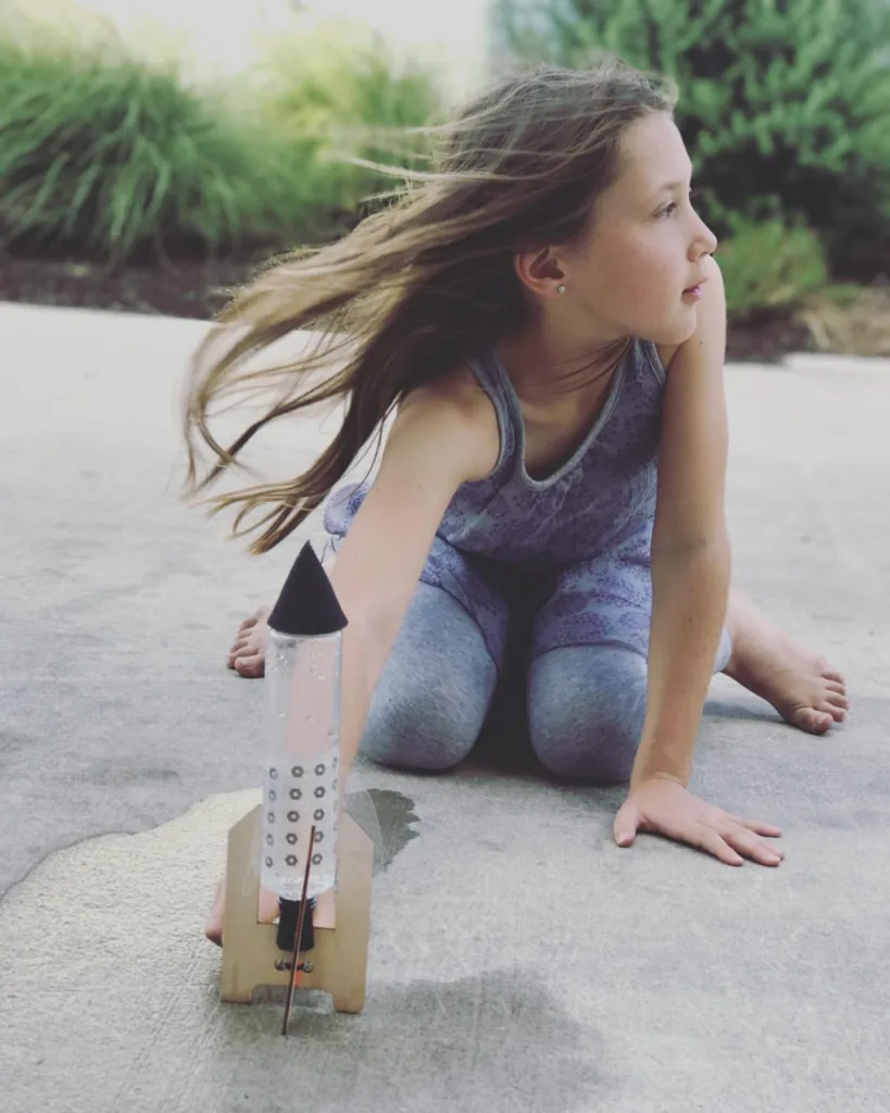 Thank a science teacher by doing an experiment on video for them like this Bottle Rocket from Kiwi Co.