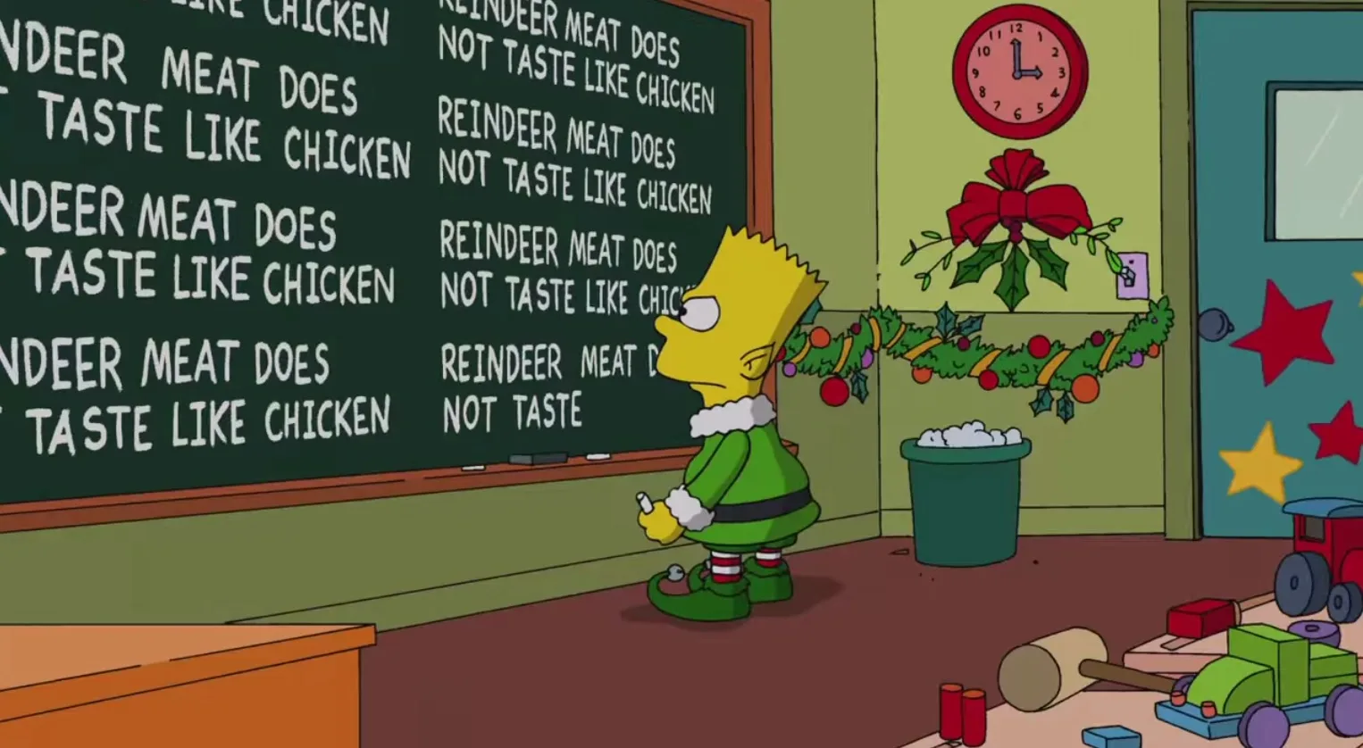 Homer as Olaf in the new Simpsons annual holiday opener