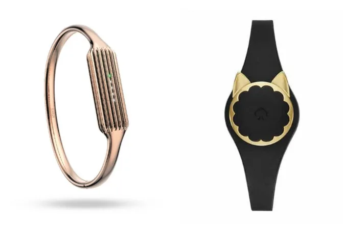 2 new, stylish fitness trackers in glitter and gold