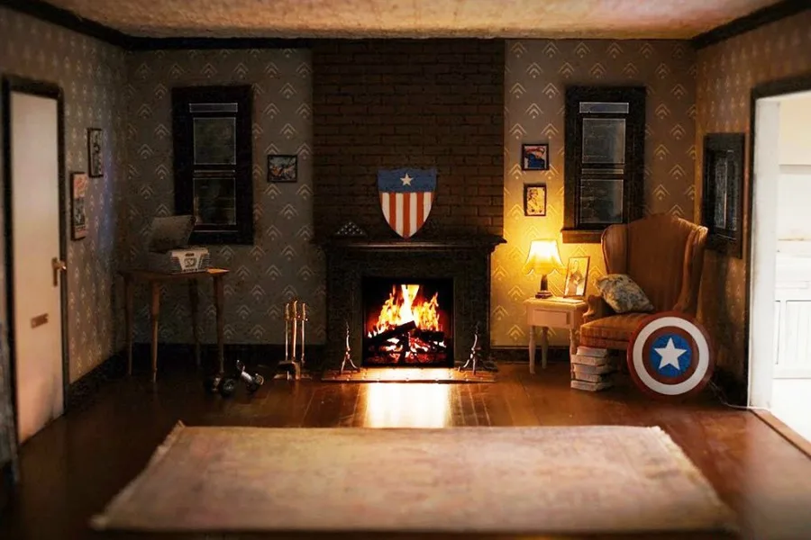 Cuddle up in front of your favorite Marvel super hero's fire place over the holidays