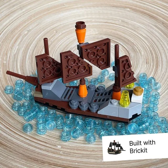 Use the Brikit app to figure out what to build with the LEGO bricks you have -- like this boombox!