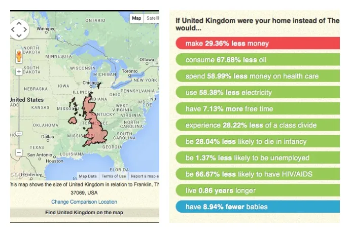 If It Were My Home: Cool website comparing other countries to your own