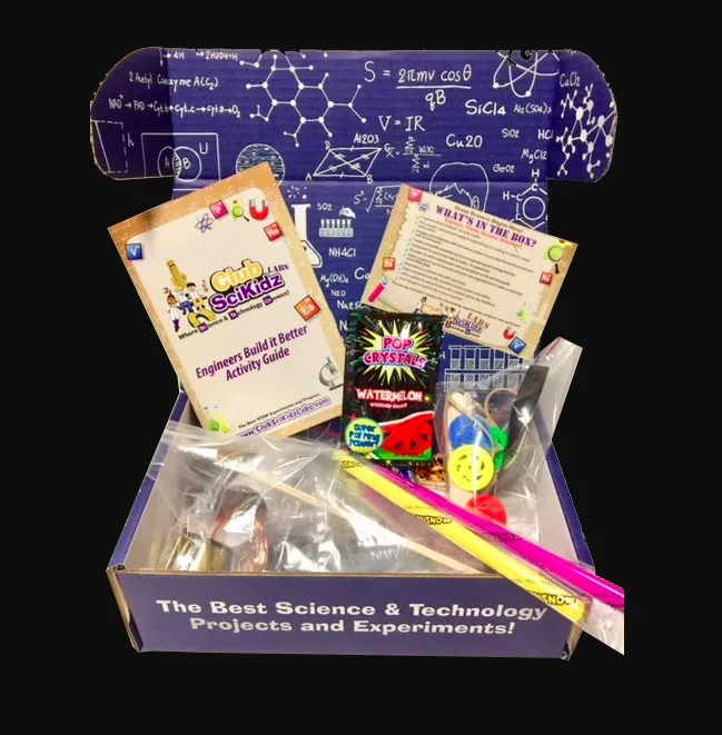 Club SciKidz monthly science subscription kit for kids who love STEM