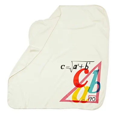pythagorean theorem geeky baby blanket
