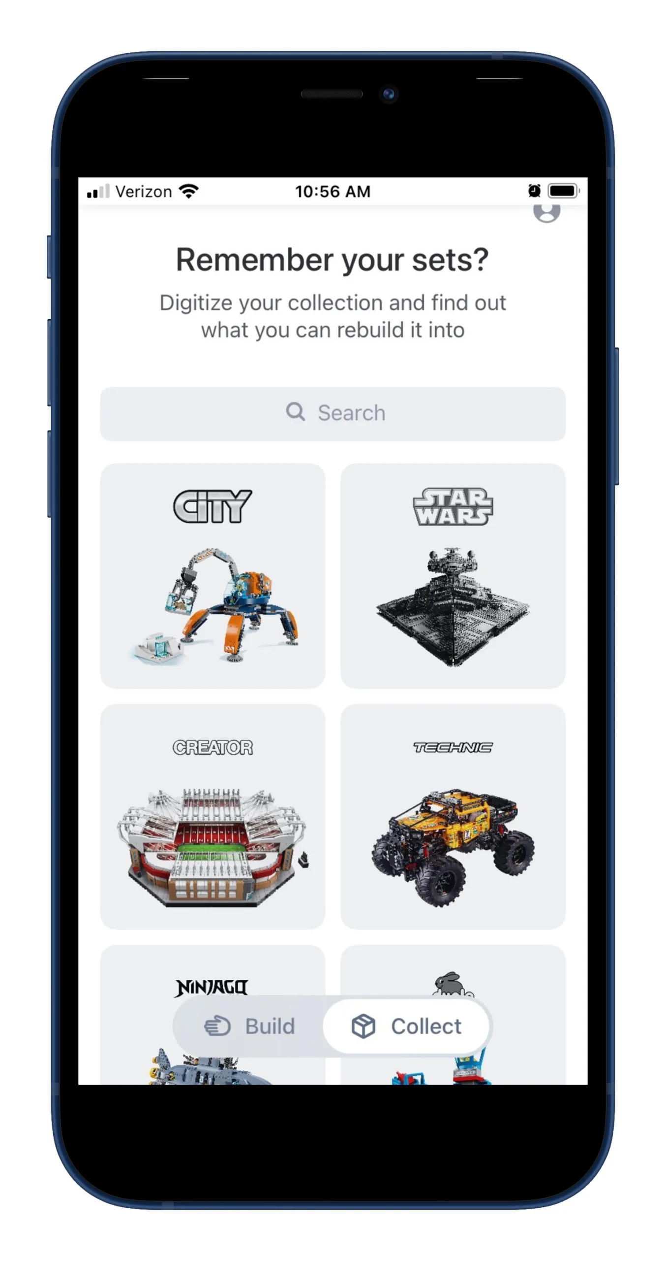 Use the Brikit app to figure out what to build with the LEGO bricks you have -- like this boombox!