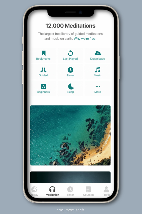 Insight Timer meditation app for iOS and Android