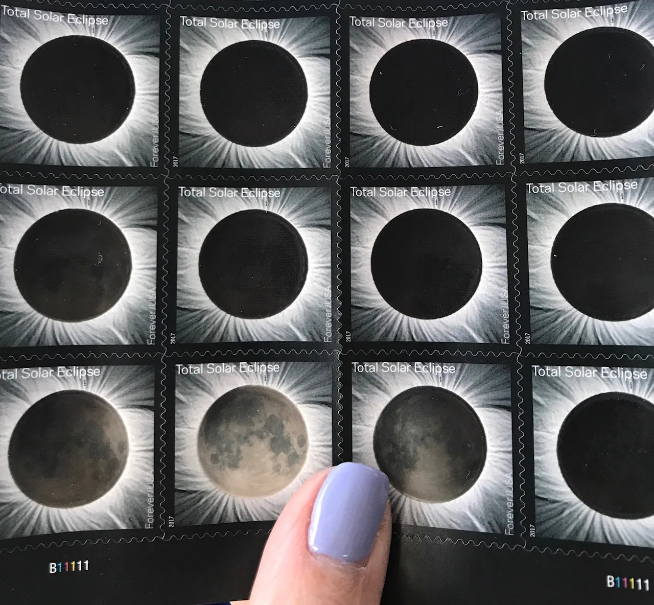 Total Eclipse stamps at the USPS