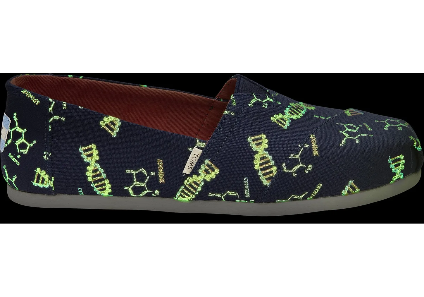 TOMS canvas glow-in-the-dark DNA shoes