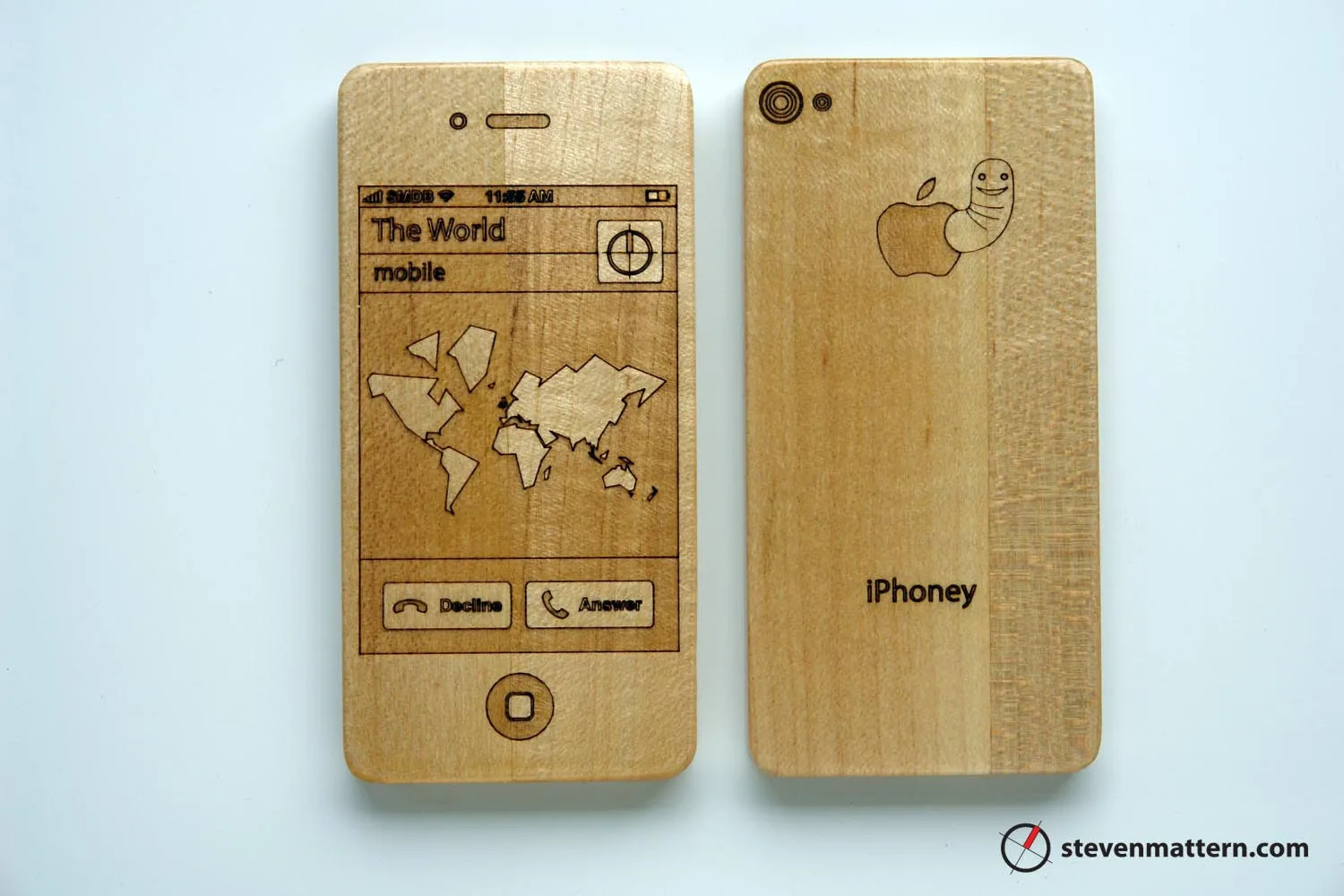 Baby's first iPhone: iPhoney maple toy phone