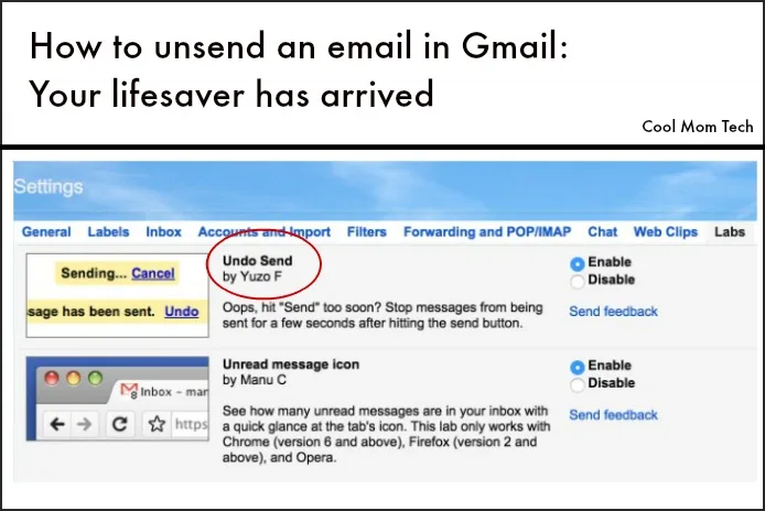 How to unsend email in Gmail