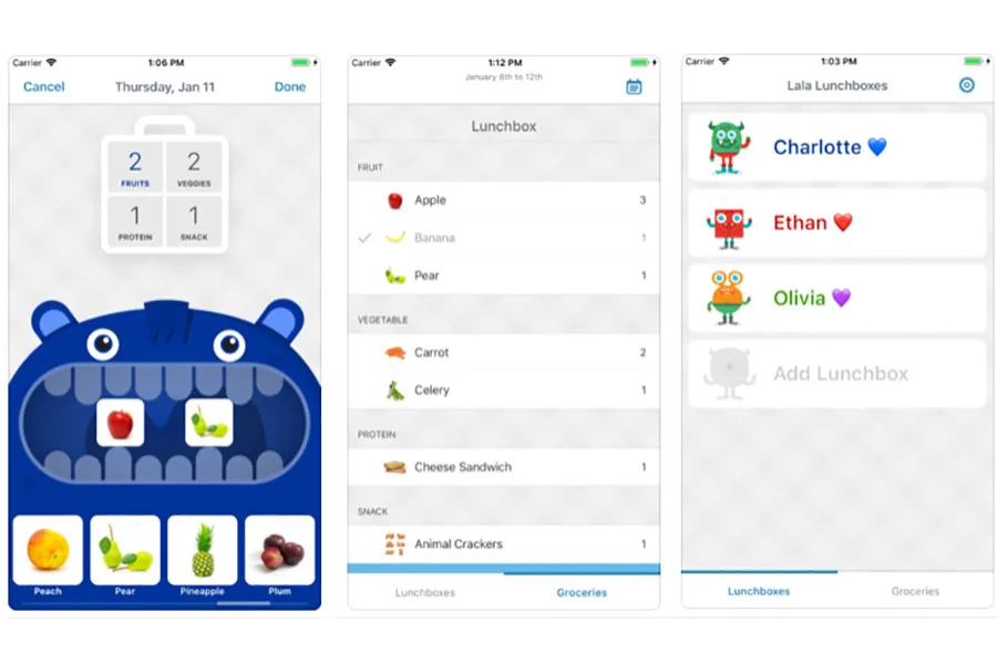 LaLa Lunch Meal Planning App for Kids