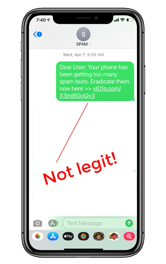 Reporting spam texts in a few very easy steps