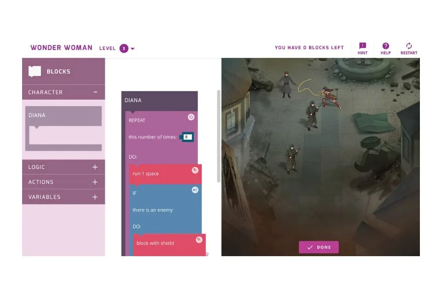 Learn to code with Wonder Woman