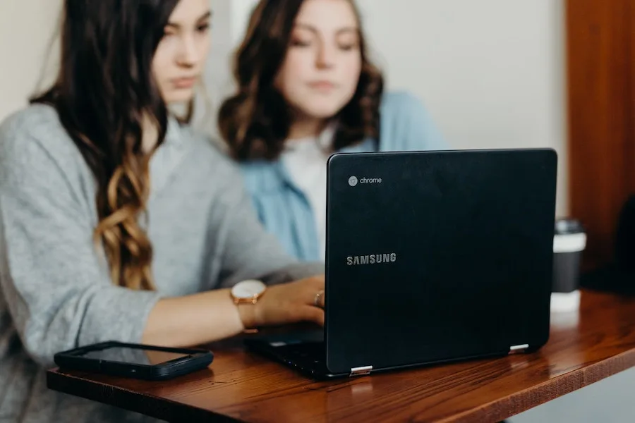 Tips for using a school laptop: Photo via Unsplash by Brook Cagle