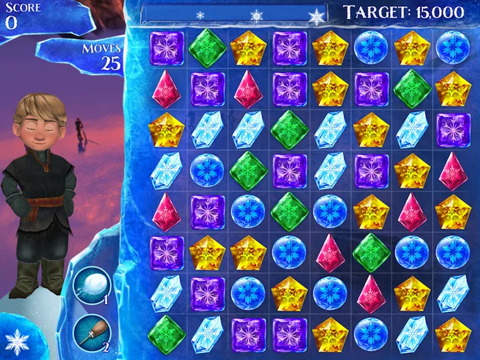 Frozen Free Fall Game app