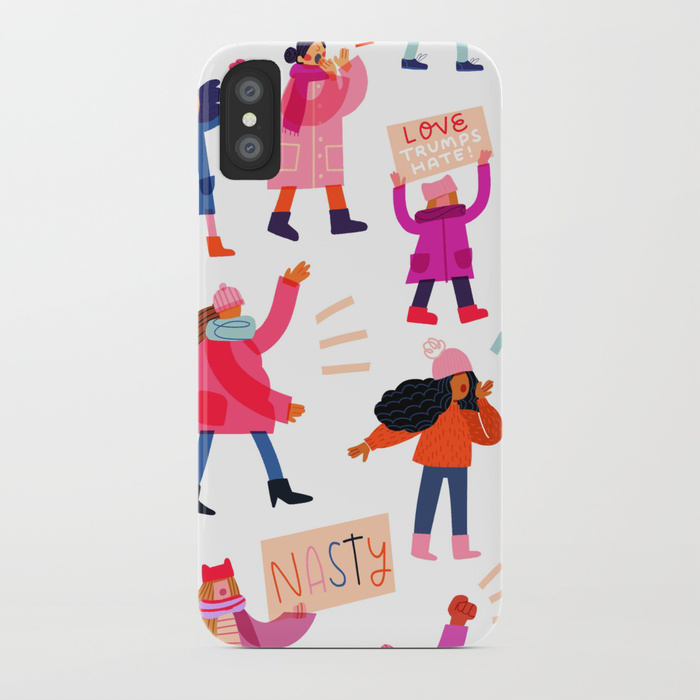Strong girl phone cases: Marching Together phone case by Alyssa M Gonzalez Strong girl phone cases: Marching Together phone case by Alyssa M Gonzalez