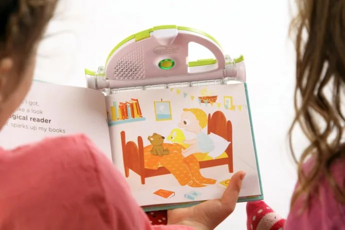 The Sparkup e-reader for kids reads to you child!