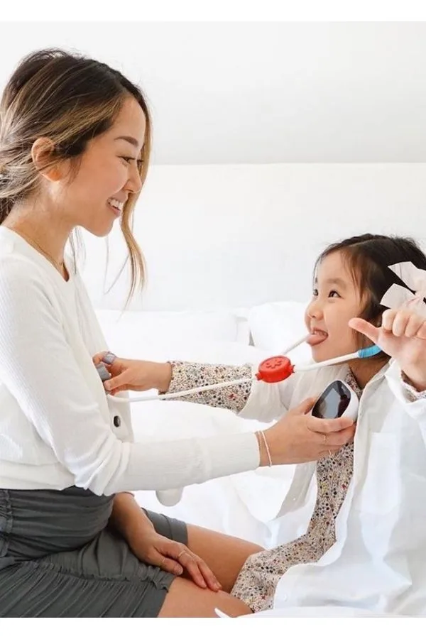 Use TytoHome on-demand medical exam on kids to get them used to it