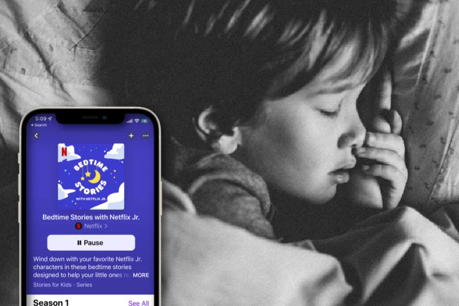 About the new Netflix Jr podcast for kids that helps kids fall asleep in the perfect way