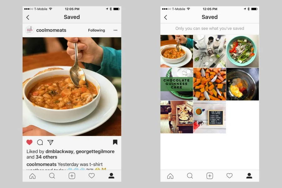 Here's how to use the Saved Photo tab on Instagram