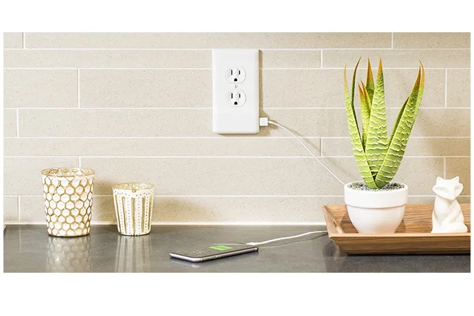 The SnapPower Charger USB electrical outlet is super easy to install.