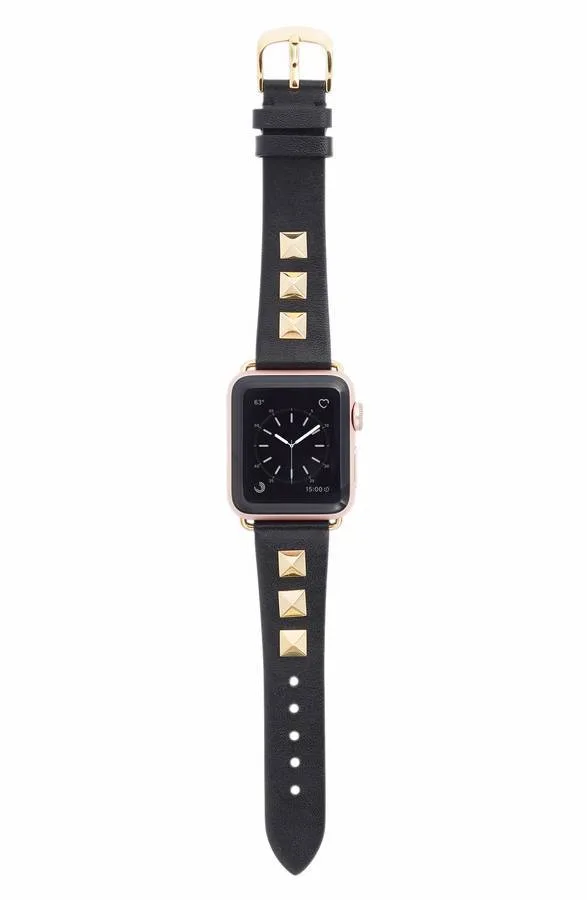 Best apple watch accessories: Gold studded band by Bezels & Bytes at Nordstrom